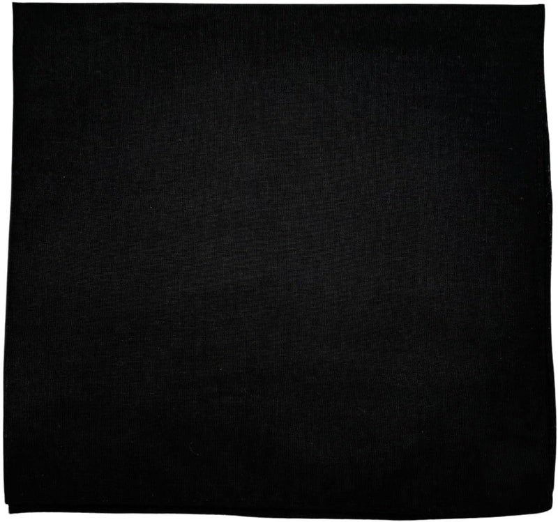 MD Style 100% Cotton Solid Color Bandana for Men & Women 22" x 22" Handkerchief Headband Scarf - Image 1